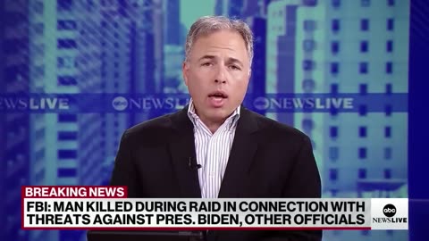Man killed During FBI raid in connection with threads againts priminister official biden | ABCNL