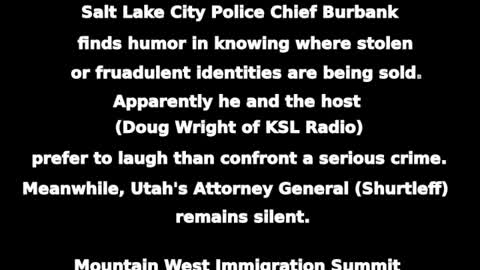 Identity Theft Is A Laughing Matter (SLCPD Chief)