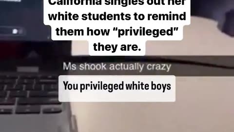 Teacher at Soquel HS in California singles out her white students to remind them