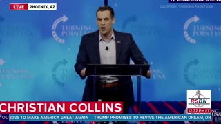 Christian Collins Delivers EPIC 'America First' Speech