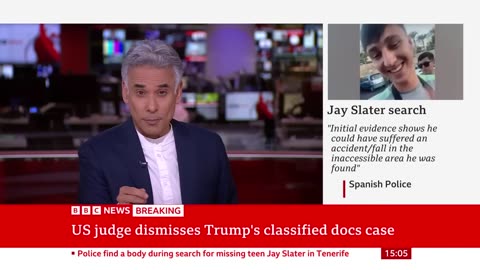 Donald Trump's classified documents case dismissed by US judge | BBC News