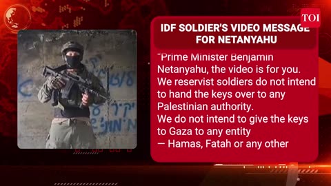 ‘Netanyahu, This Is For You’ Masked IDF Soldier Calls For Mutiny In A Threatening Video