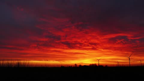 sunset with dramatic sky