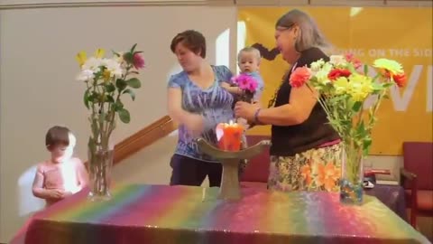 Adults Push Toddler In Rainbow Clothes to Publicly Say He Is a Girl