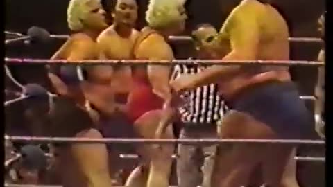 (1978.03.20) Andre the Giant, Dusty Rhodes & Mil Mascaras vs Ken Patera, Mr. Fuji & Tanaka - WWWF