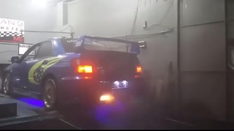 subaru wrx sti in dyno