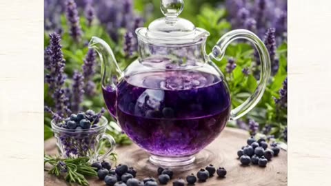 Free Blueberry Lavender Infusion Recipe 🌿💜✨