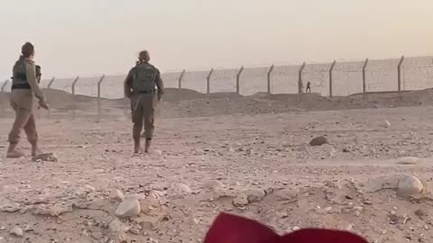 Israeli And Egyptian Soldiers Having A Dance-Off Earlier At The Border