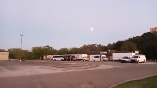 Moon rising over the Gospel Woods