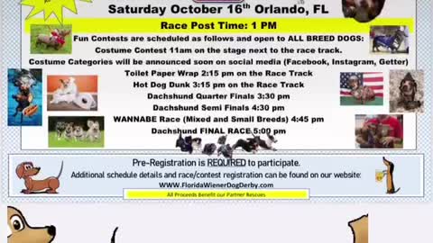 Fun spot orlando scary wiener dog race 10-16-21