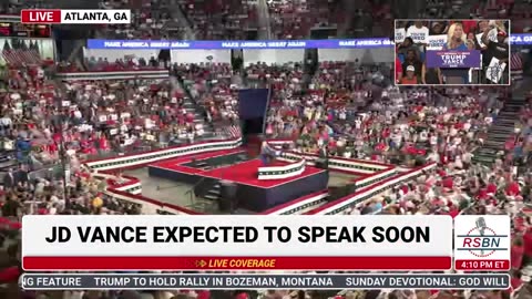 Rep. MTG Takes the Stage at President Trump Rally in Atlanta