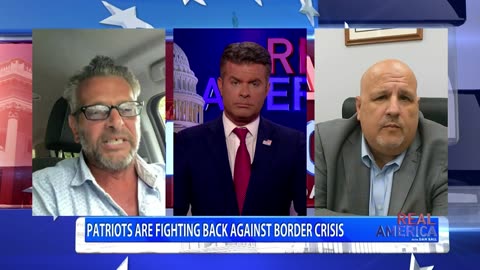 REAL AMERICA - Dan Ball W/ Scott LoBaido & Lou Gelormino, NY Protests Illegals, 8/25/23