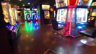 A walk trough the arcade at New York-New York casino in Las Vegas.