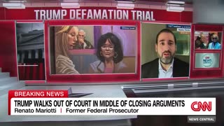 Trump walks out of court in middle of closing arguments