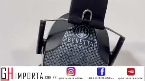 Abafador Beretta e óculos