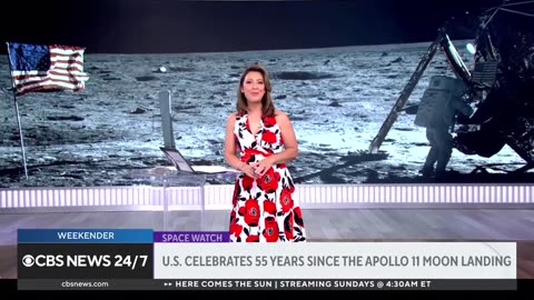 U.S. celebrates 55 years since Apollo 11 moon landing