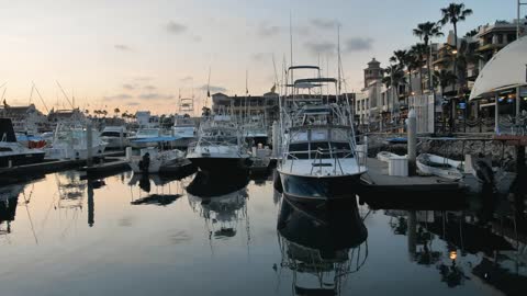 Boats and yachts at a dock