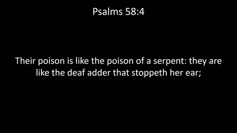 KJV Bible Psalms Chapter 58