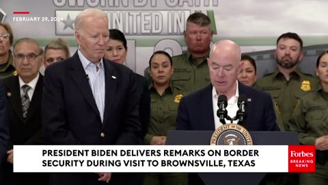 Sec. Alejandro Mayorkas Speaks About Border Security During Visit To Texas With President Biden