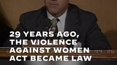 29 years ago, the violance against women act become Low
