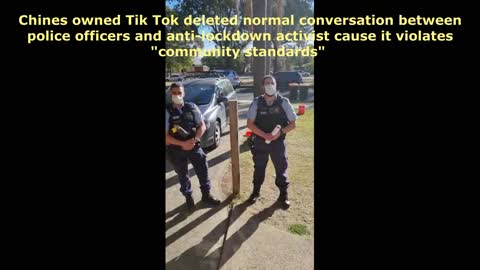 Tik Tok deleted simple conversation between police officers and activist