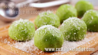 Keto Coconut Matcha Fat Bombs🥑