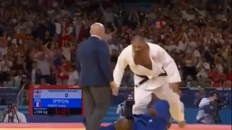 Shocking moment Georgian judo star is disqualified from the Olympics