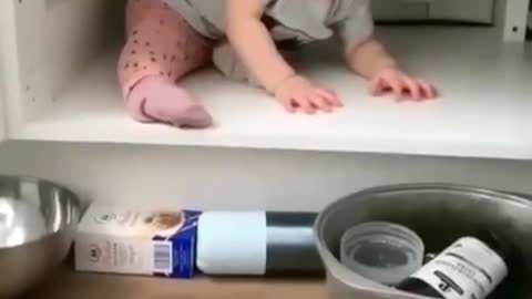 Twin baby girls fight over pacifier