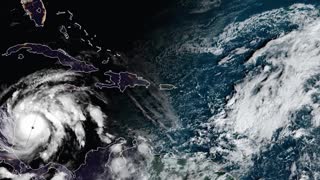 Así se registra desde un satelite el paso del huracán Iota por San Andrés