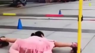 little girl with amazing skill