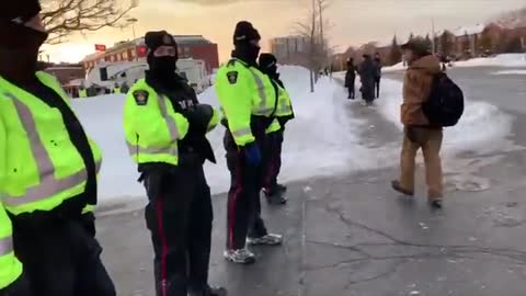 POLICE SURROUND PEACEFUL CANADIANS