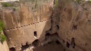 Gumusler Monastery in Nigde, Cappadocia was built between the VIII and XII centuries