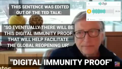 Bill Gates announced digital vaccine passports during a March 2020 TED Talk interview.