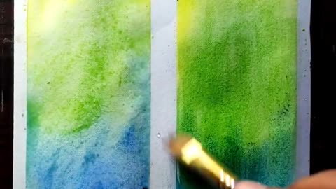 Watercolor painting idea🎨💫_ Easy Scenery drawing #shorts #art