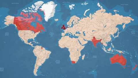 How did the British Empire become the largest in the world?