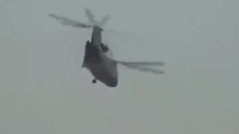 Helicopters lost control in middle of the sea