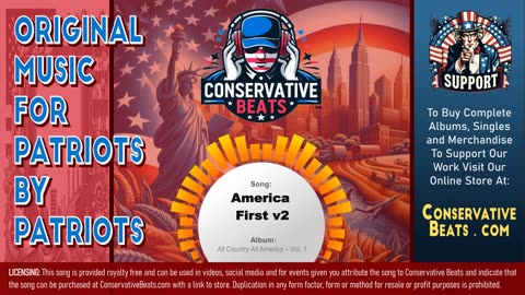 Conservative Beats - Album: All Country All America - Single: America First ( Version 2 )