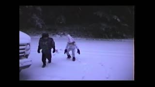 VHS Short video12 - Emily, Bryce snow day part 2 - 1996