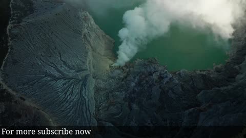 ijen Crater Indonesia Mine Landscape Relaxing🧘‍♀️🧘‍♂️ open sound 🔊