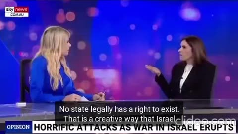 It started 1948 The Zionist host is losing her shit! SUBS