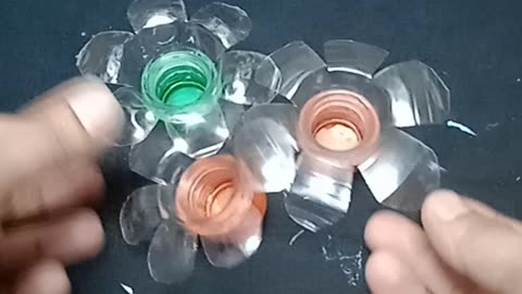 Plastic bottles flowers making idea || diy plastic bottle craft