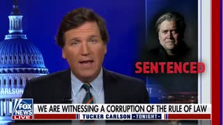 Steve Bannon joins Tucker Carlson for first interview since contempt sentencing