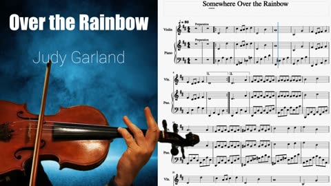 OVER THE RAINBOW - FREE VIOLIN - Play along