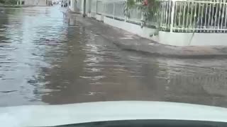 Inundaciones en Manga tras paso del Iota