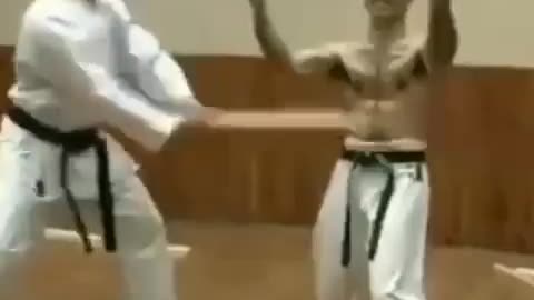 Hard Training of Karate