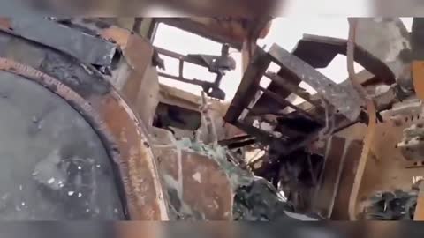 DESTROYED RUSSIA'N PANTSIR-S1 AIR DEFENCE SYSTEM SOMEWHERE IN UKRAINE