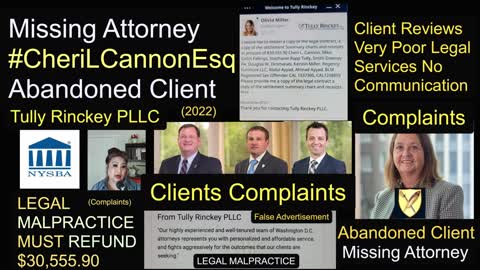 Tully Rinckey PLLC Client Reviews / Better Business Bureau Complaints / Cheri L. Cannon Esq
