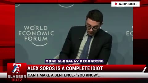 Alex Soros Is A Complete Idiot