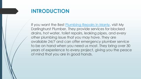Best Plumbing Repairs in Manly