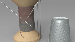 Thread & Needles 3d model